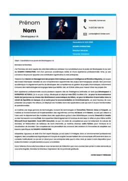 Template Lettres de motivation pour Développeur - Image 4