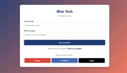 Blue Tech | Formulaire de connexion statique - Image 2