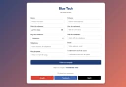 Blue Tech | Formulaire de connexion statique - Image 3