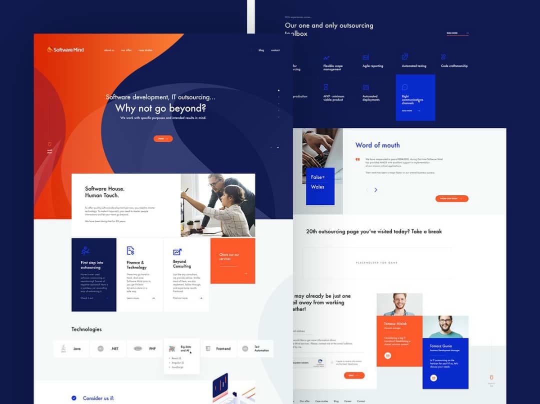 Maquêttes sites web