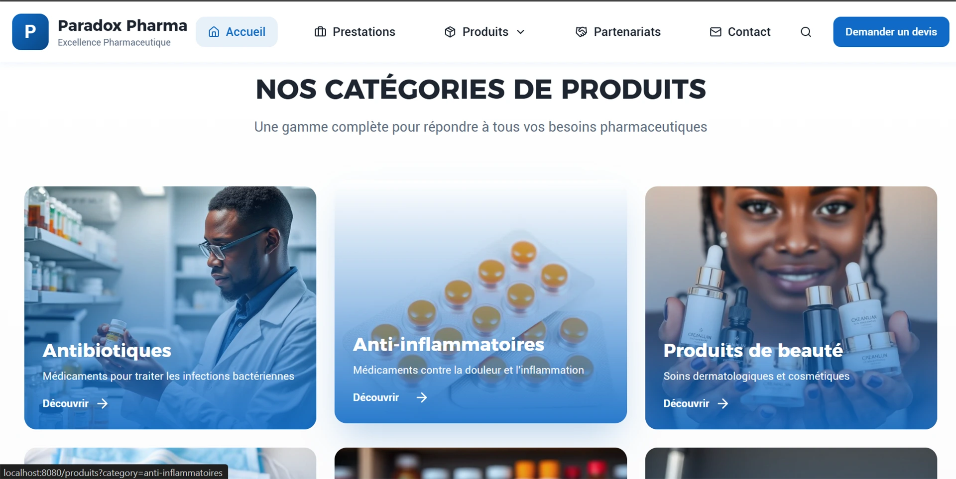Paradox Pharma | Template de site web vitrine - Image 3