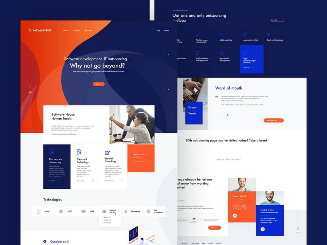 Maquêttes sites web